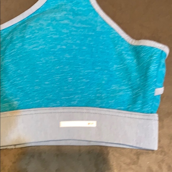 NWT Aerie sports bra, teal and gray, 34b. - Picture 5 of 5